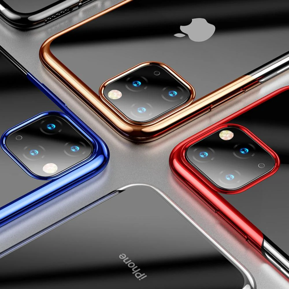 Baseus ® iPhone 11 Pro Ultra-Thin Transparent Sparkling Edge Case - Image 9