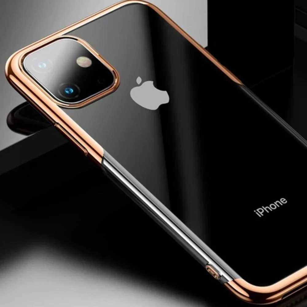 Baseus ® iPhone 11 Ultra-Thin Transparent Sparkling Edge Case - Image 4