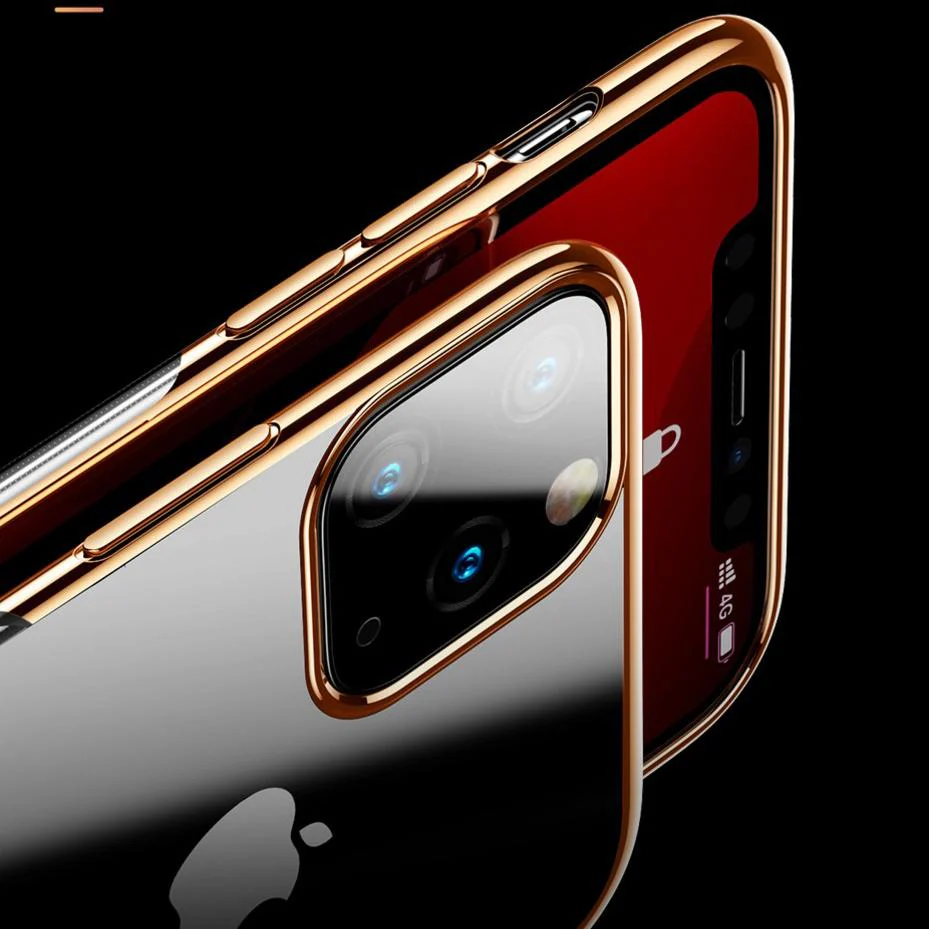 Baseus ® iPhone 11 Ultra-Thin Transparent Sparkling Edge Case - Image 7