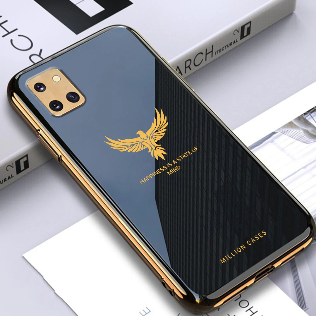Eagle Pattern Electroplating Glass Case - Samsung - Image 2