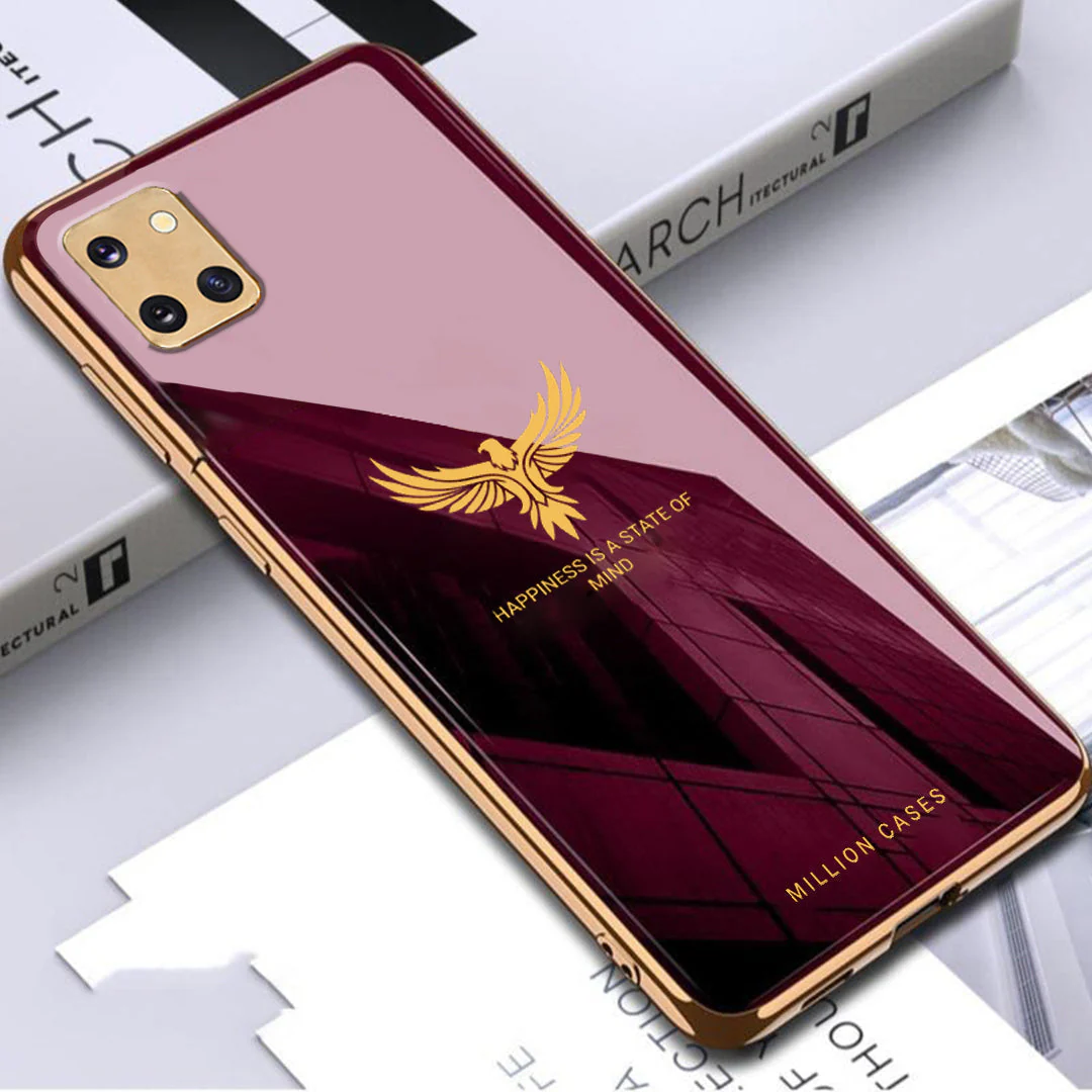 Eagle Pattern Electroplating Glass Case - Samsung - Image 3