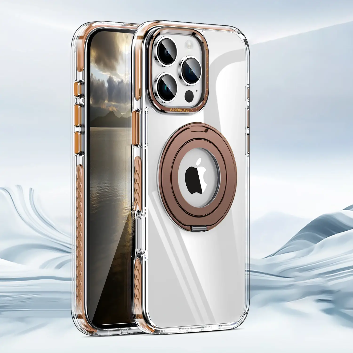 Eason Tora Clear Ring Stand Case - iPhone