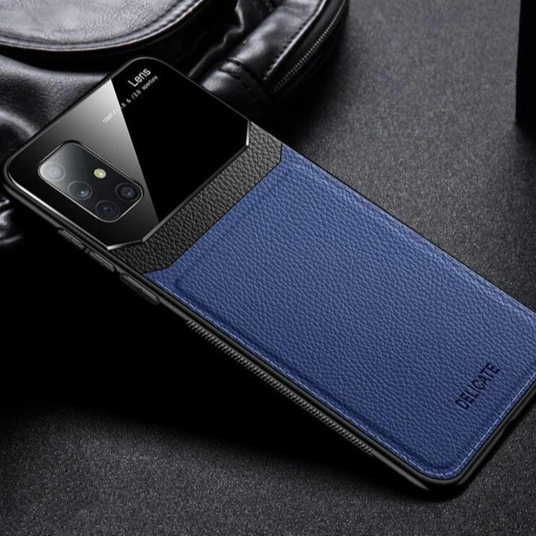 Galaxy A Series Sleek Slim Leather Glass Case - Image 6