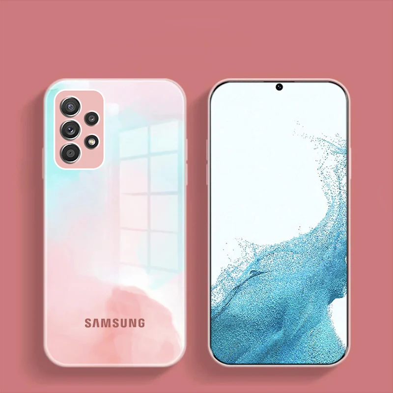 Galaxy A33 Colorful Wave Glass Phone Case - Image 4