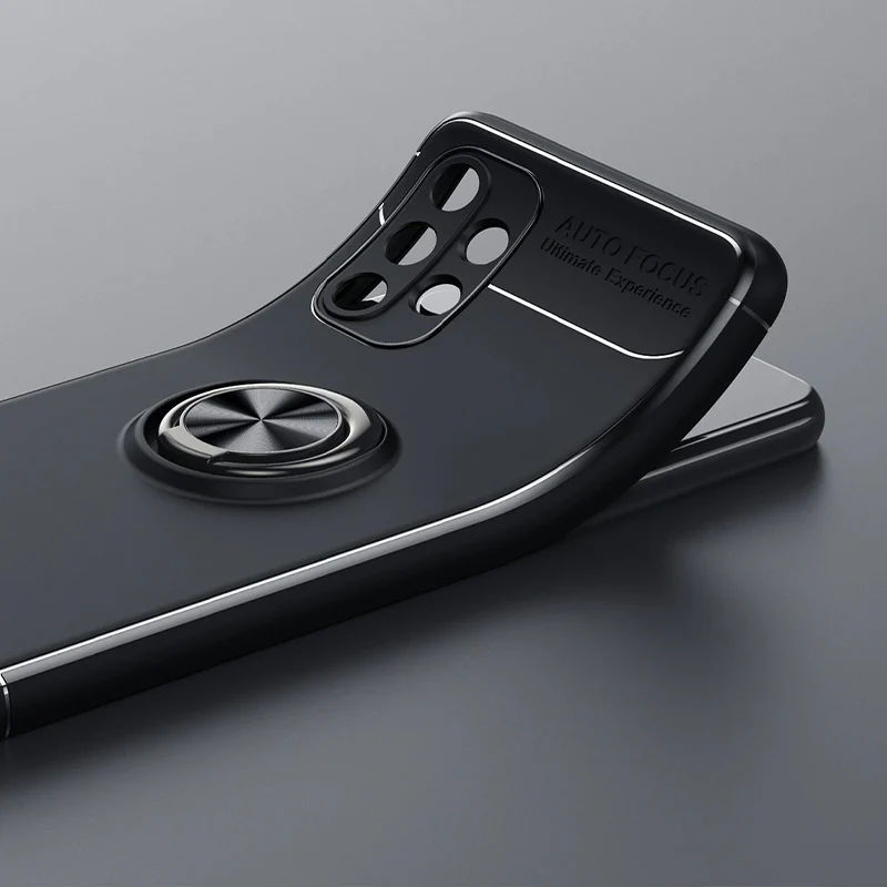 Galaxy A52 Metallic Finger Ring Holder Matte Case - Image 8
