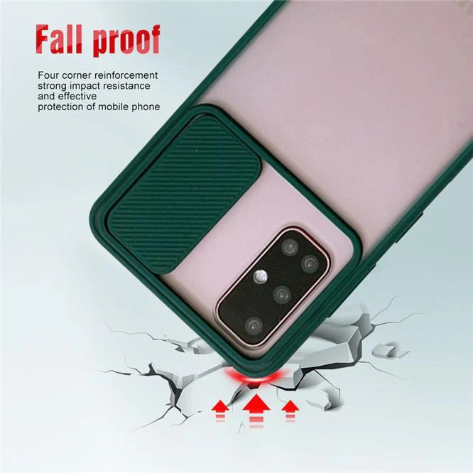 Galaxy A71 Camera Lens Slide Protection Matte Case - Image 8