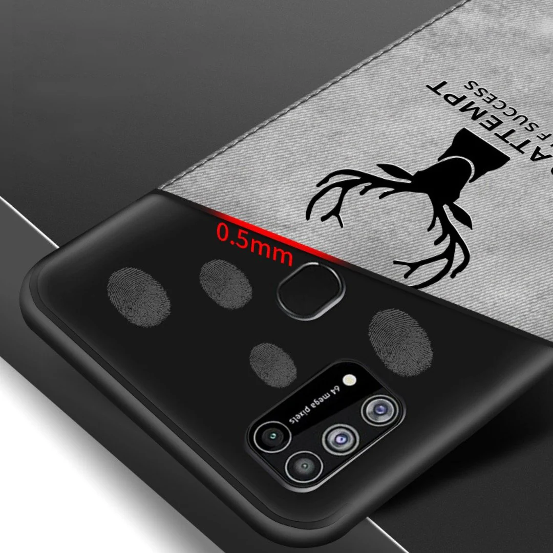 Galaxy M31 Deer Pattern Inspirational Soft Case - Image 5