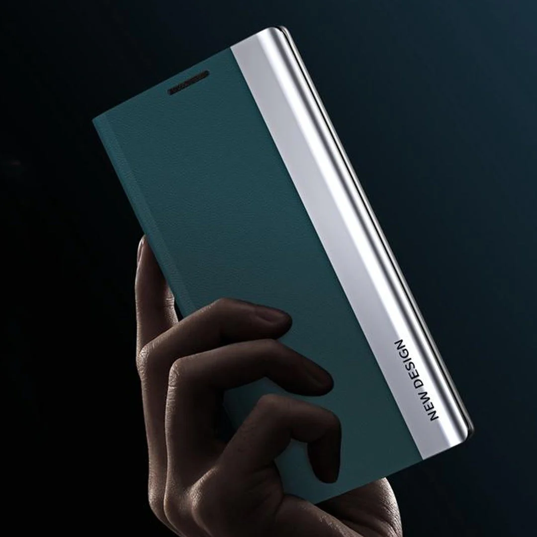 Galaxy Note 20 PU Leather Side Window Flip Case - Image 4