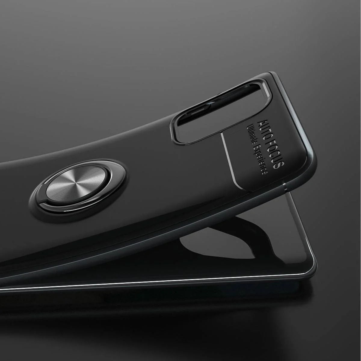 Galaxy S Series Metallic Finger Ring Holder Case - Image 3