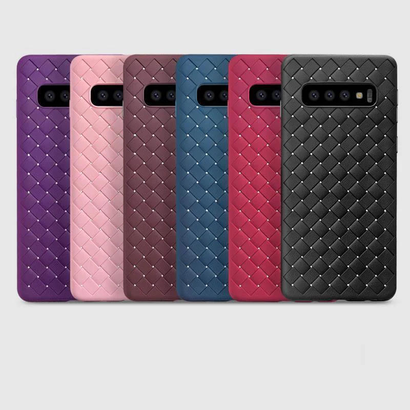 Henks ® Galaxy S10 Plus Ultra-thin Grid Weaving Case - Image 13