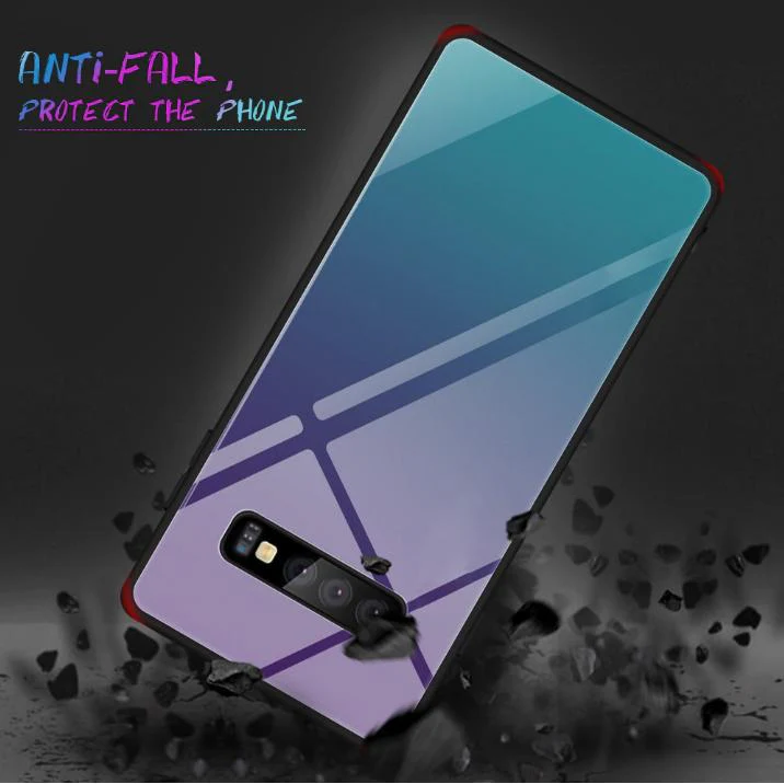 Galaxy S10 Gradient Soft Edge Glass Back Case - Image 6