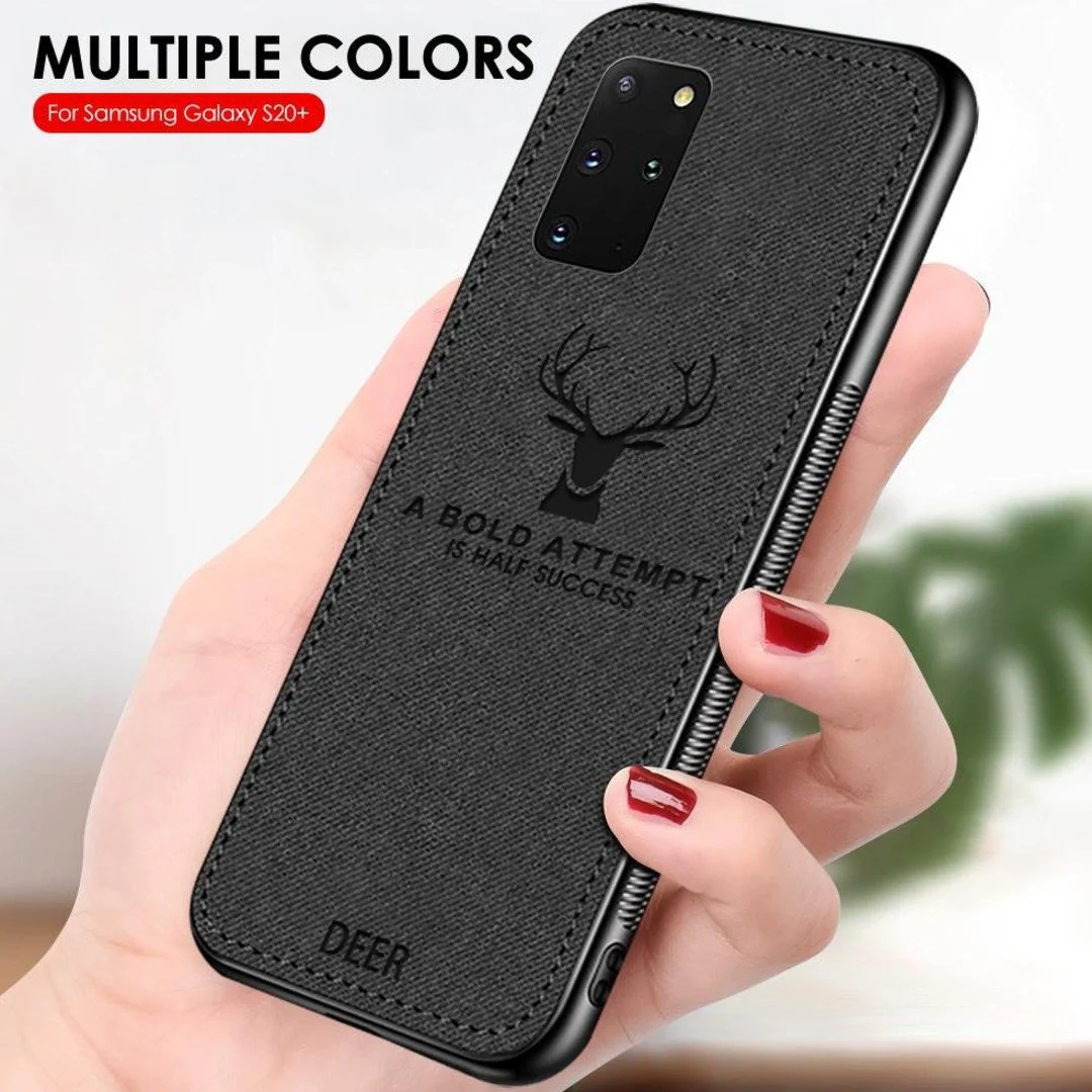 Galaxy S20 Plus (3 in 1 Combo) Deer Case + Tempered Glass + Earphones - Image 3