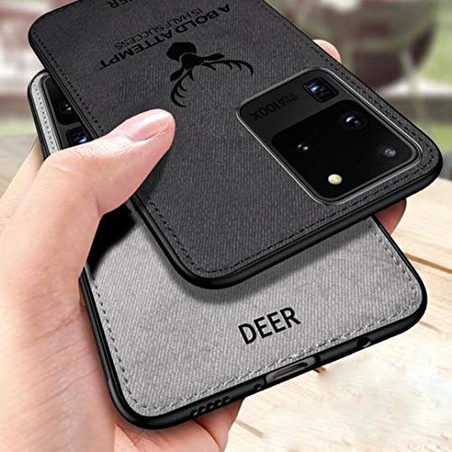 Galaxy S20 Ultra Deer Print Cloth Textured Inspirational Soft Case - Image 3