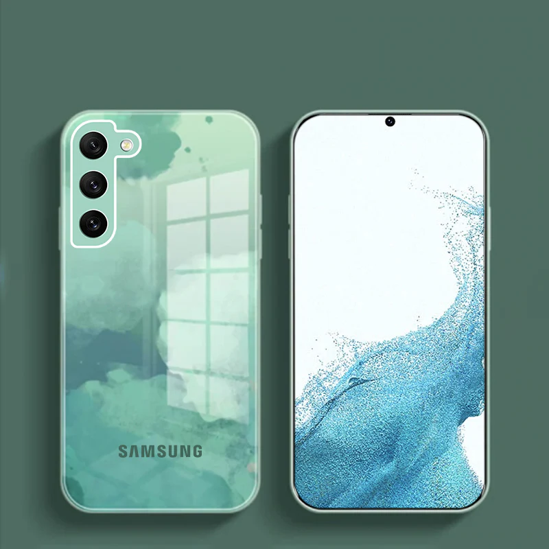 Galaxy S21 Plus Colorful Wave Glass Phone Case - Image 3