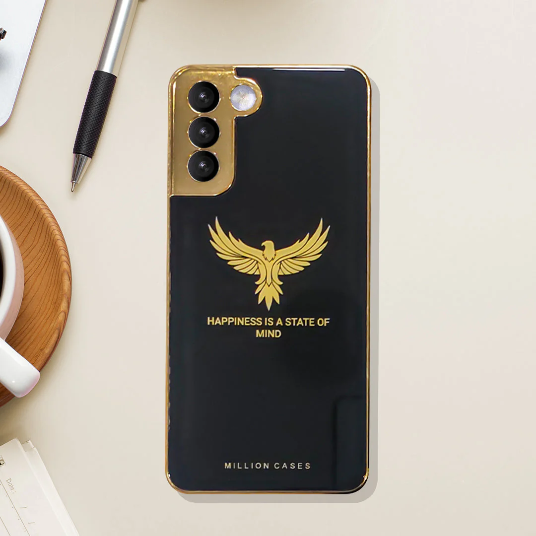 Galaxy S21 Plus Eagle Pattern Electroplating Glass Case - Image 4