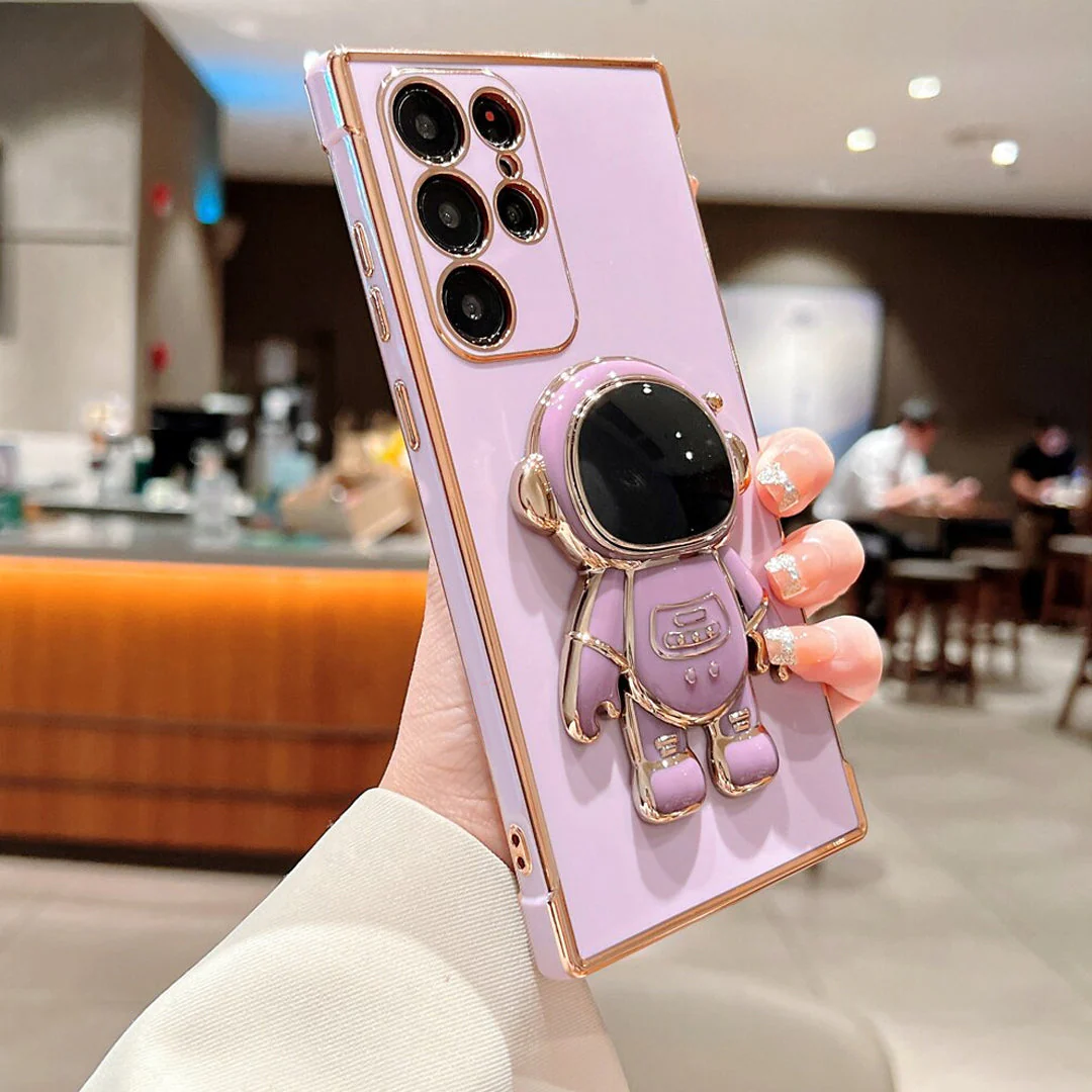 Galaxy S21 Ultra Luxurious Astronaut Bracket Case - Image 3