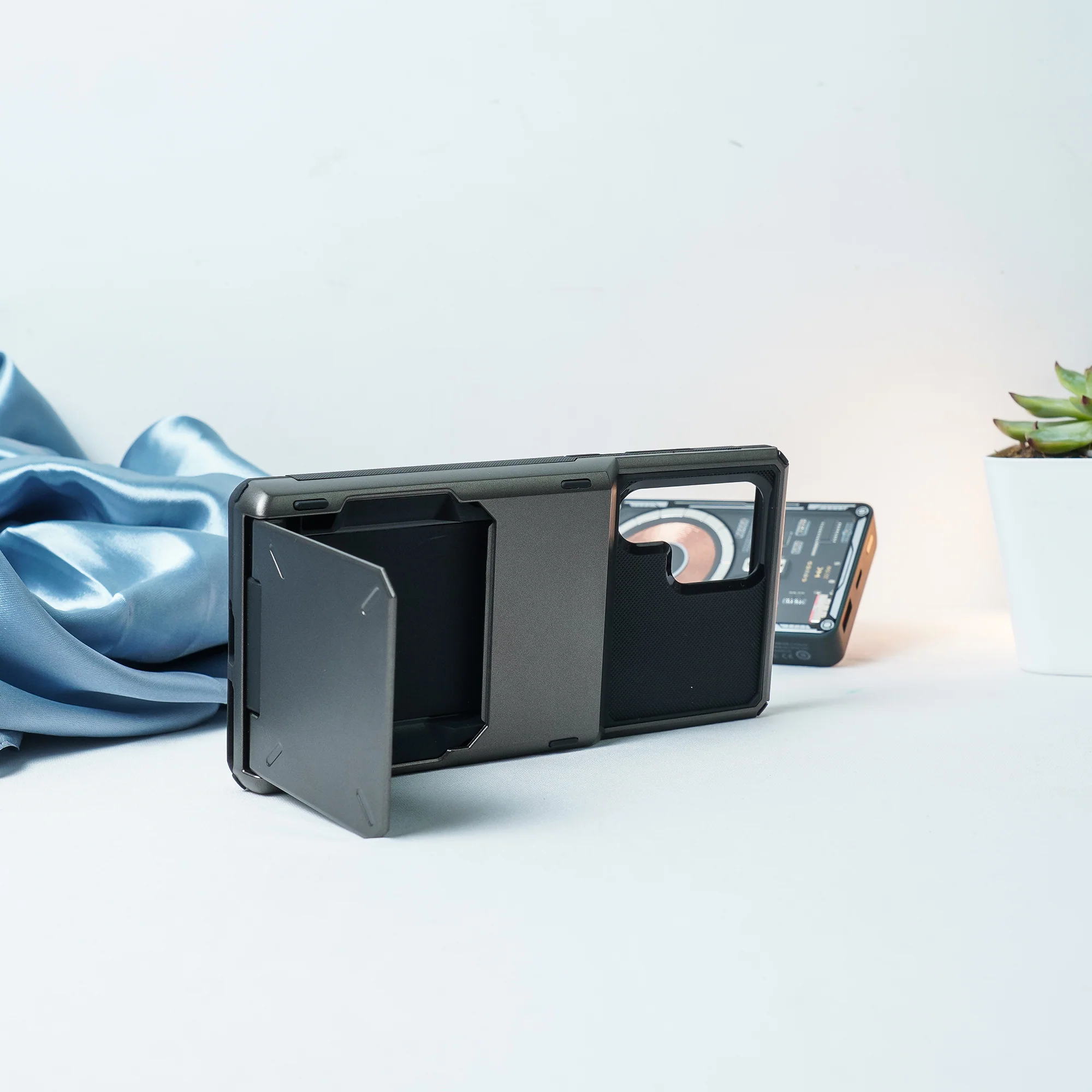 Galaxy S22 Hidden Card Holder Hybrid Case - Image 6