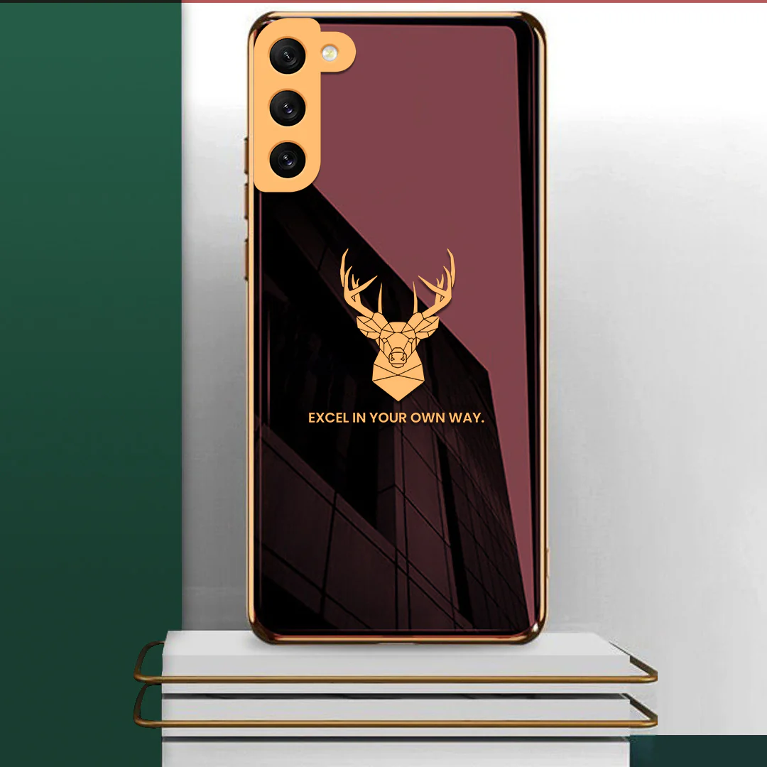 Galaxy S22 Plus Electroplating Staggard Glass Pattern Case - Image 3