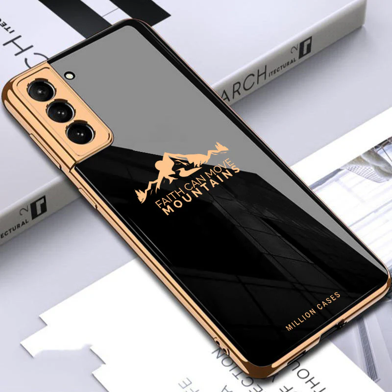 Galaxy S22 Sierra Pattern Electroplating Glass Case - Image 2