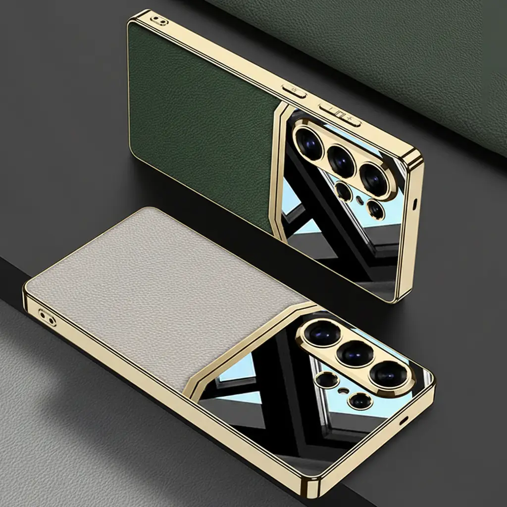 Galaxy S26 Series Legacy Chrome Leather Textured Case - Image 2