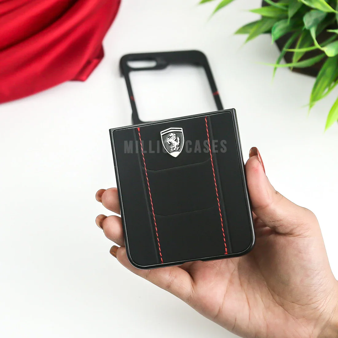 Galaxy Z Flip7 Limited Edition Ferrari Case - Image 3