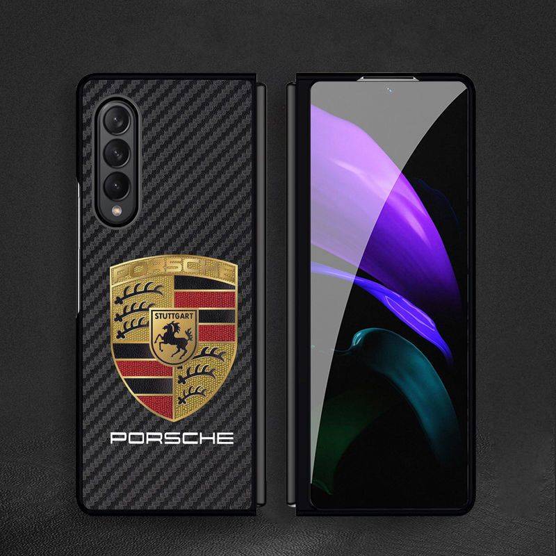 Galaxy Z Fold4 Luxurious Carbon Fiber Glass Case - Image 4