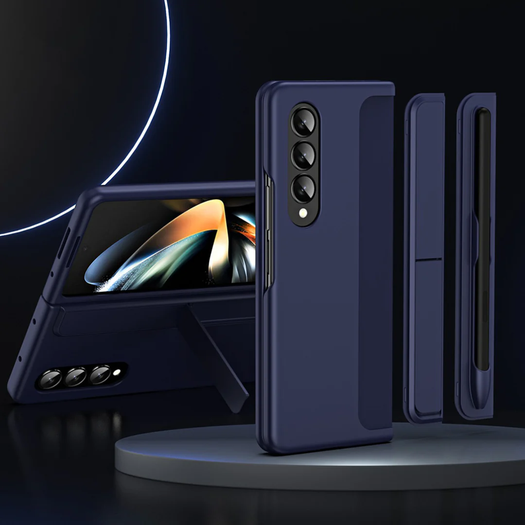 Galaxy Z Fold Series Detachable Pen Holder Kickstand Case - Image 4