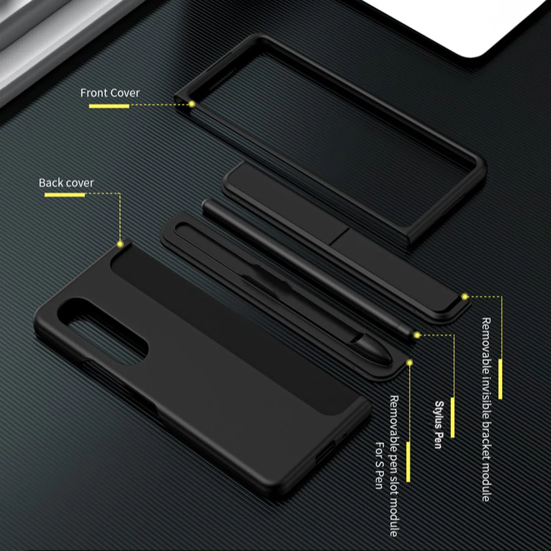 Galaxy Z Fold Series Detachable Pen Holder Kickstand Case - Image 6