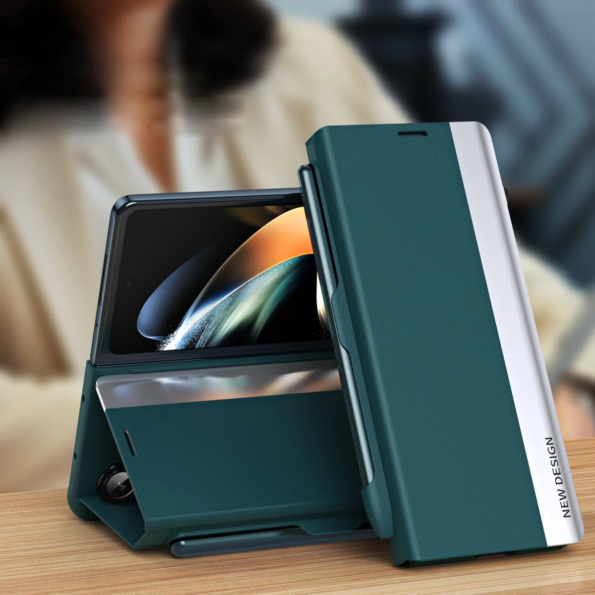 Galaxy Z Fold6 Ultimate Elegance Shockproof Leather Case - Image 5