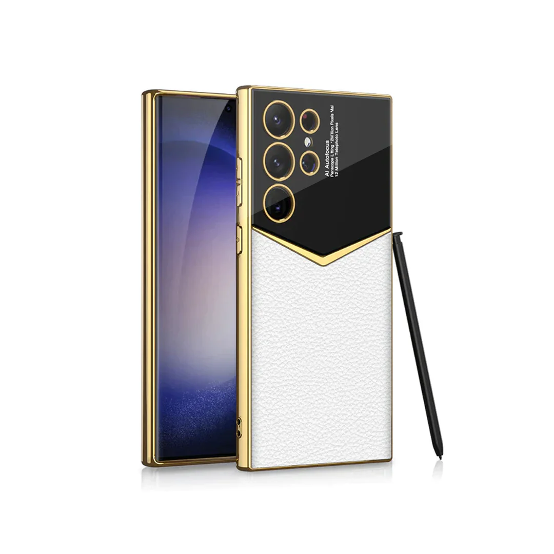 Gold Plated Leather Protective Case - Samsung - Image 5