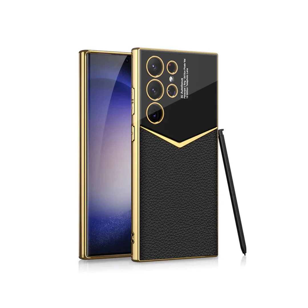 Gold Plated Leather Protective Case - Samsung - Image 8