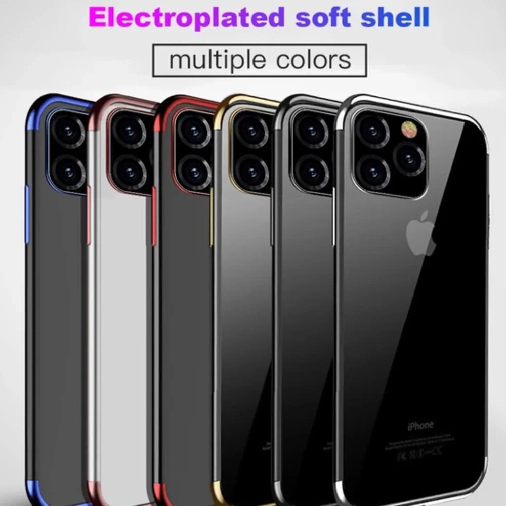 iPhone 11 Pro Electroplating Silicone Transparent Glitter Case - Image 13