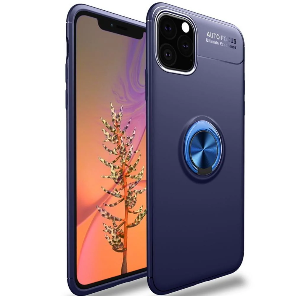 iPhone 11 Pro Max (3 in 1 Combo) Metallic Ring Case + Tempered Glass + Camera Lens Protector - Image 6