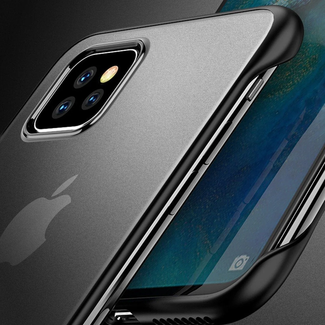 iPhone 11 Series (3 in 1 Combo) Frameless Transparent Case + Tempered Glass + Camera Lens Guard - Image 14