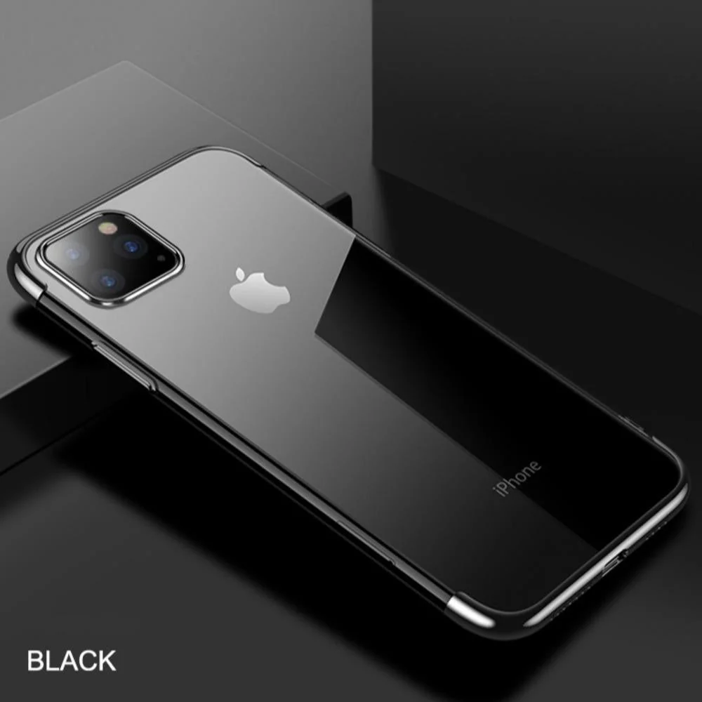 iPhone 11 Series Electroplating Silicone Transparent Glitter Case - Image 3