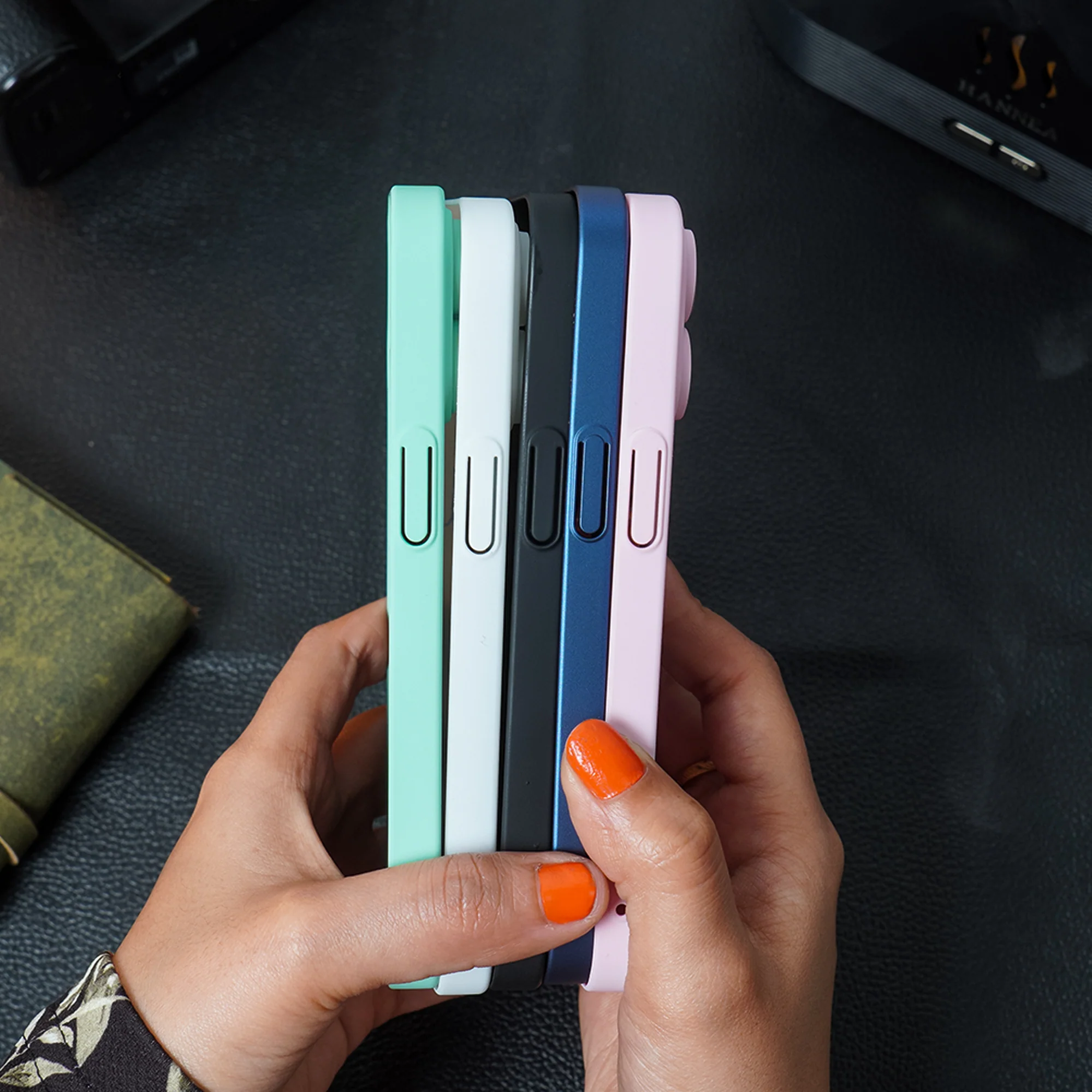 iPhone 12 Frosted Magnetic Holder Case - Image 4