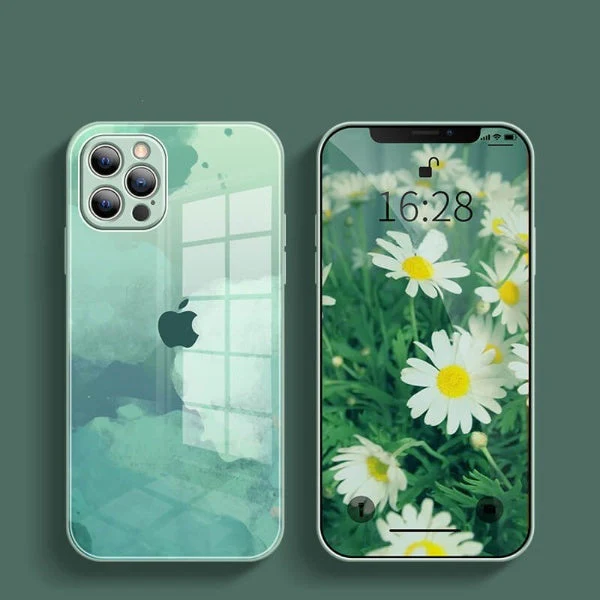 iPhone 12 Series Colorful Wave Glass Phone Case - Image 5