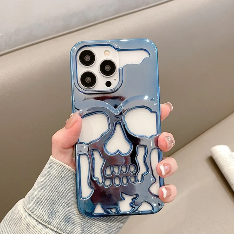 iPhone 13 Pro Hollow Skull Design Case - Image 2