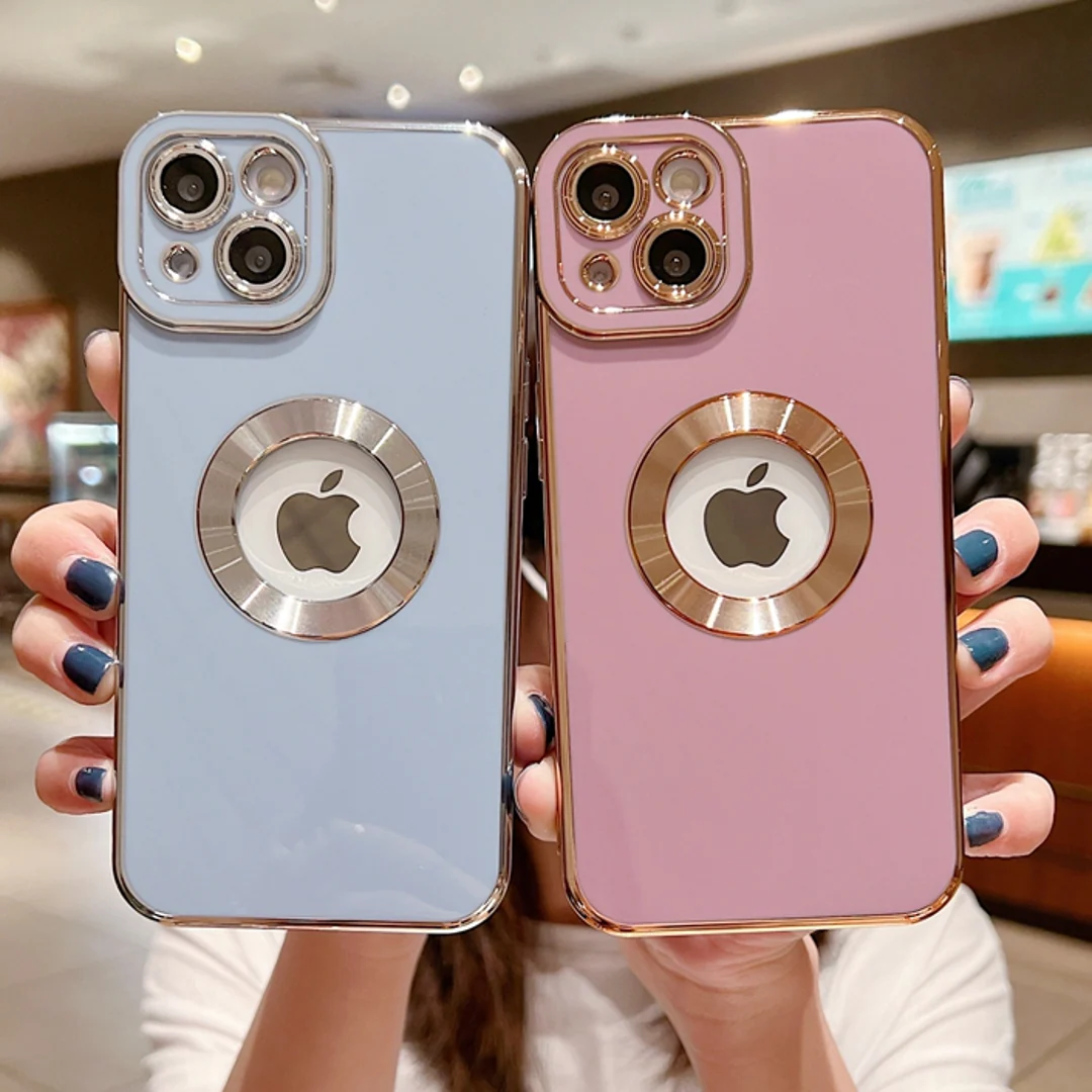 iPhone 13 Pro Max Classic Plating Logo Cut Camera Protection Case - Image 4