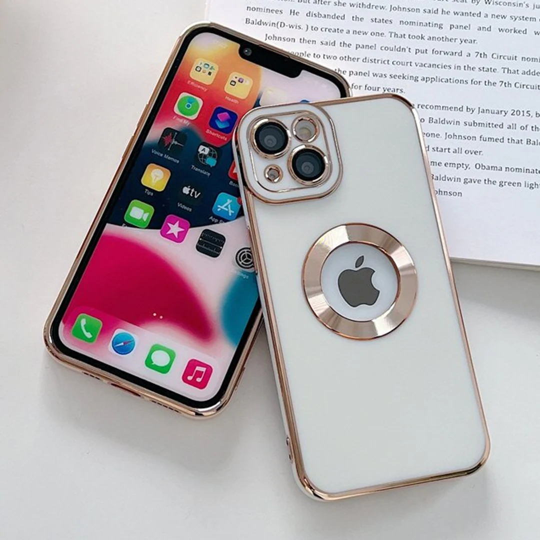 iPhone 13 Pro Max Classic Plating Logo Cut Camera Protection Case - Image 7
