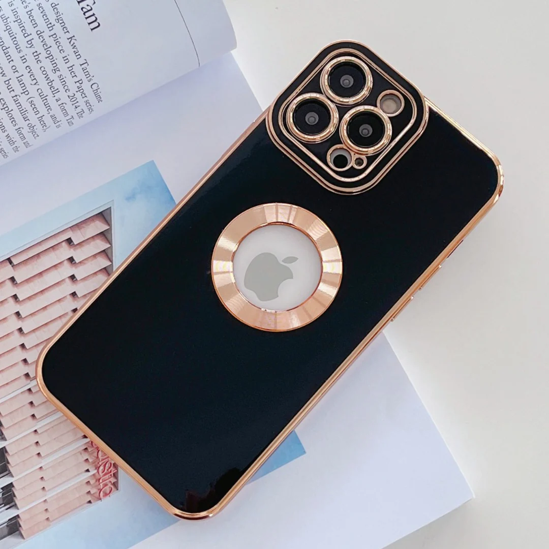 iPhone 13 Pro Max Classic Plating Logo Cut Camera Protection Case - Image 8