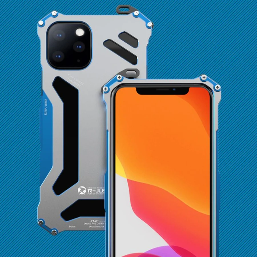 iPhone 13 Series R-Just Aluminium Frame Metallic Case - Image 6