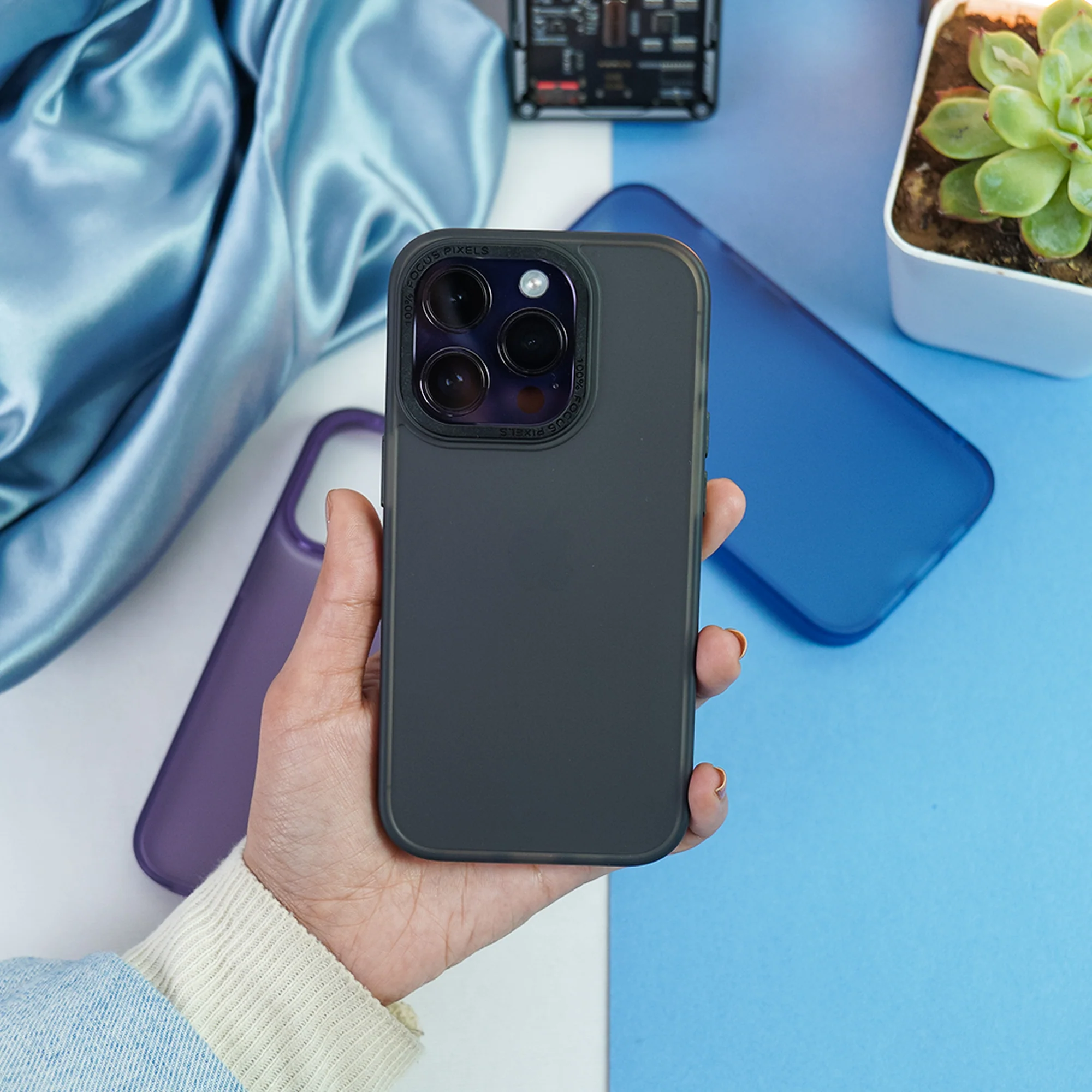 iPhone 14 Frosted Shockproof Matte Case - Image 4
