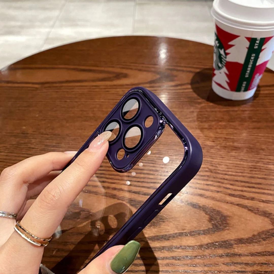 iPhone 14 Pro Max Transparent Electroplating Camera Protection Case - Image 4
