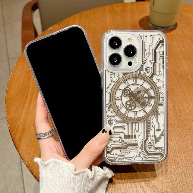 iPhone 14 Series Magsafe Edition Mecha Transparent Case - Image 4