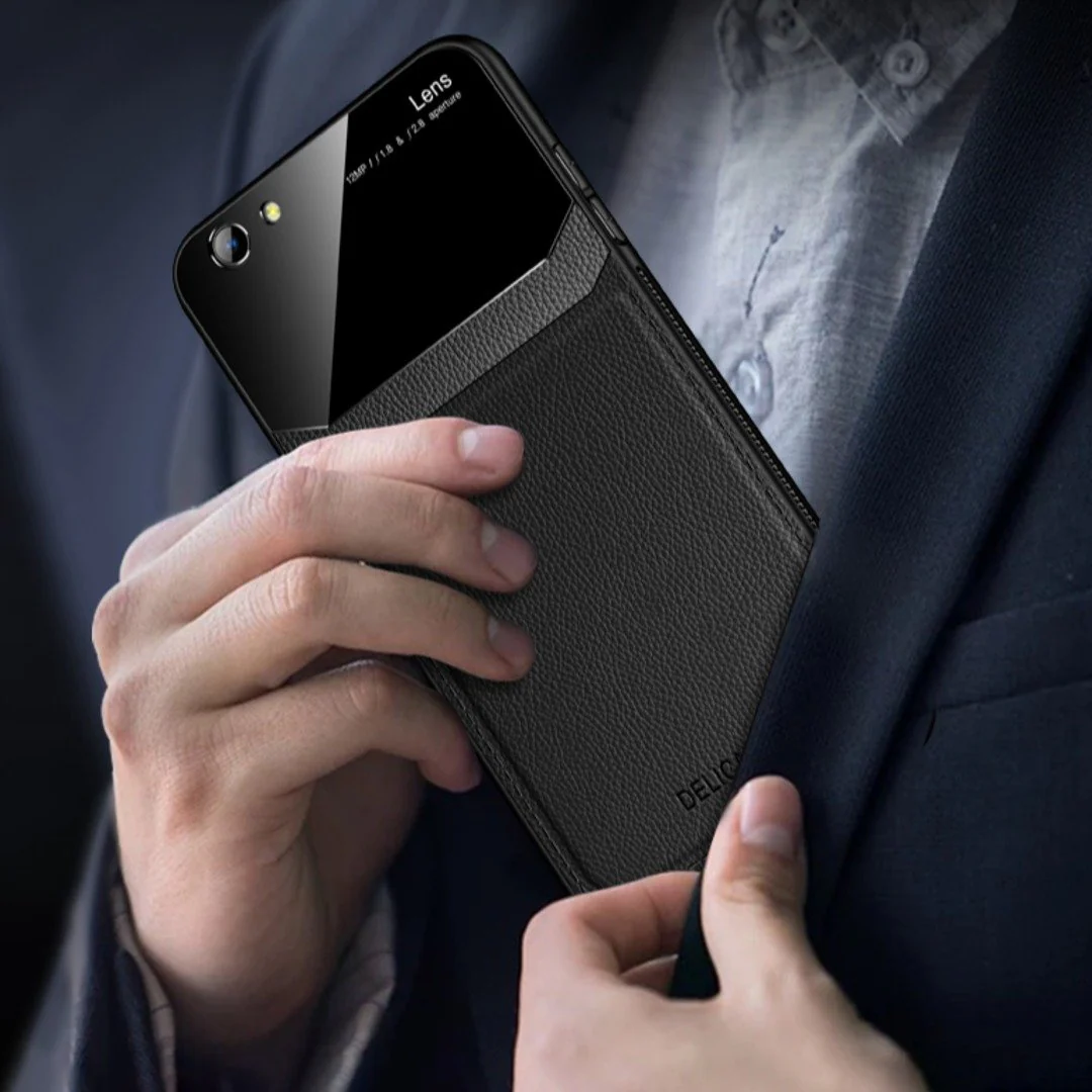 iPhone 8 Sleek Slim Leather Glass Case - Image 4