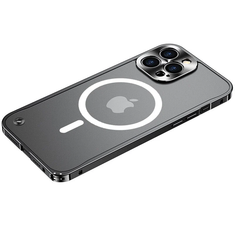 iPhone Series - Frosted Glass Magsafe Edition Magnetic Bumper Case - Image 7