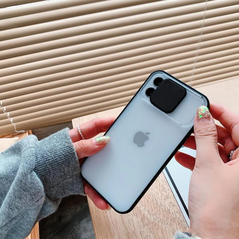 iPhone Series Camera Lens Slide Protection Matte Case - Image 3