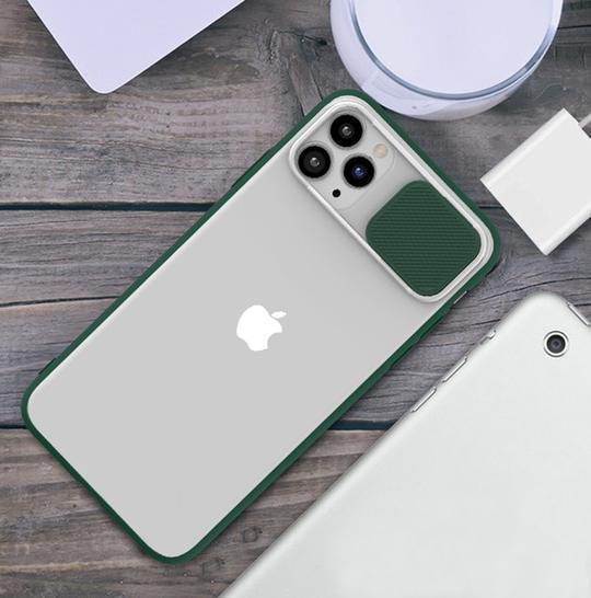 iPhone Series Camera Lens Slide Protection Matte Case - Image 8