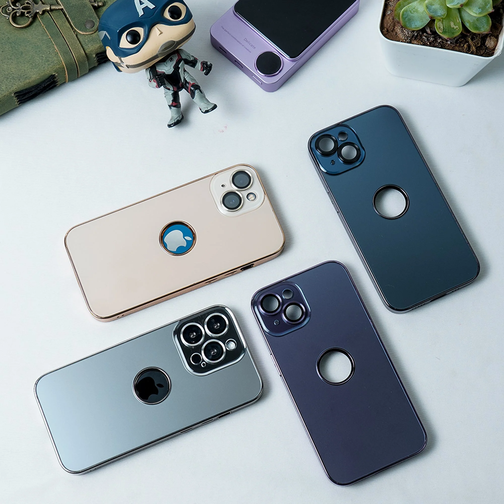 iPhone 14 Series luxury Logo Cut Back Case - Image 3